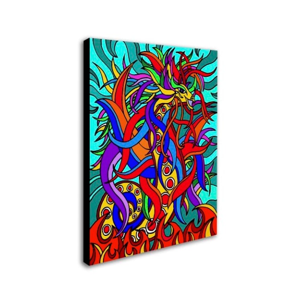 Kathy G. Ahrens 'Devon The Dragon Alive' Canvas Art,18x24